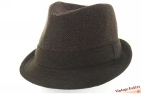 Trilby hoed visgraat bruin 57 [nieuw]