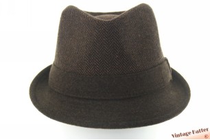 Trilby hoed visgraat bruin 58 [nieuw]