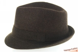 Trilby hoed visgraat bruin 58 [nieuw]