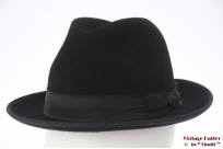 Fedora Hugo black felt 55,5 (S) Fedora Hugo black felt 55,5 (S)