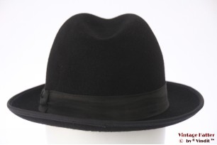 Fedora Hugo black felt 55,5 (S)