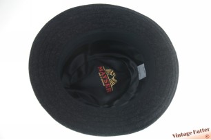 © VintageHatter.com | h-9004-56-18 Gleufhoed Mayser zwart katoen 56 Gleufhoed Mayser zwart katoen 56