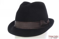 Fedora Lyom black soft felt 56