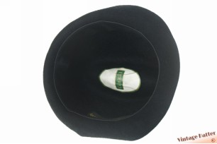 © VintageHatter.com | h-9004-58-13 Jacht gleufhoed Canda zwart haarvilt 58 Jacht gleufhoed Canda zwart haarvilt 58
