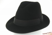 Fedora Patterson Co. black felt 54 (XS) Fedora Patterson Co. black felt 54 (XS)