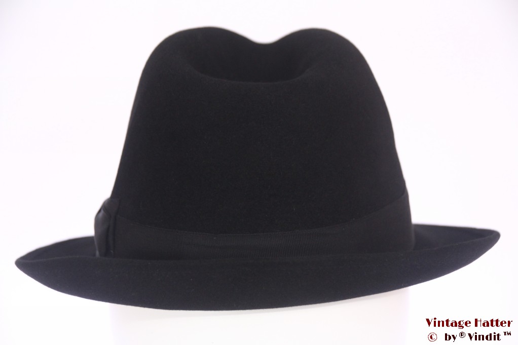 Zwarte Pork Pie Hoed Breaking Bad/Heisenberg/Walter White Stijl 100% Wolvilt Mod/Ska, Zwart, M