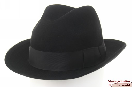 Fedora Wegener black felt 56