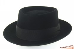 Classic porkpie hat Trabant black felt 56