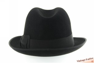 © VintageHatter.com | h-9017-56-87 Fedora Rockel black felt 56 Fedora Rockel black felt 56