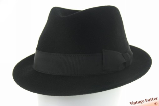 Classic trilby Crushable Fine Felt black 58 [as new]