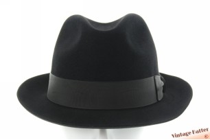Fedora Mayser Privé black brushed felt 60 (XL)