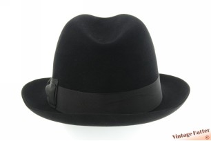 Fedora Mayser Privé black brushed felt 60 (XL)