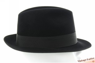 Fedora Mayser Privé black brushed felt 60 (XL)