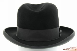 Homburg hoed Palatin zwart vilt 56