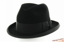 Homburg hoed Huperz zwart vilt 56 Homburg hoed Huperz zwart vilt 56