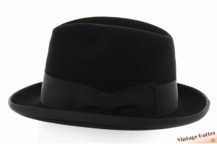Homburg hoed Huperz zwart vilt 56