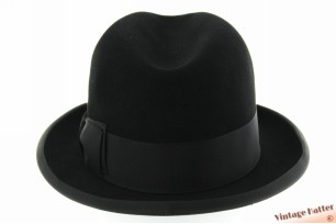 Homburg hoed Huperz zwart vilt 56
