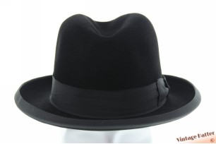 Homburg hoed Palatin zwart vilt 57,5