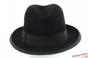 Homburg hoed Palatin zwart vilt 57,5