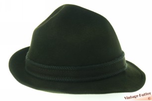© VintageHatter.com | j-6008-56-2 Beierse hoed Mayser Zimba Mont donker groen vilt 56,5 Beierse hoed Mayser Zimba Mont donker groen vilt 56,5