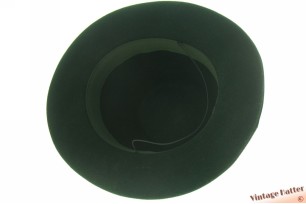 © VintageHatter.com | j-6009-54-1 Lage Allgauer jachthoed groen vilt 54 (XS) Lage Allgauer jachthoed groen vilt 54 (XS)