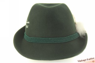© VintageHatter.com | j-6012-55-1 Hunting hat Die Schilehrer Stubai green felt 55 (S) Hunting hat Die Schilehrer Stubai green felt 55 (S)