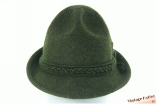 © VintageHatter.com | j-6020-55-1 Beierse hoed Allgäuer Flexiloden groen wolvilt 55 (S) Beierse hoed Allgäuer Flexiloden groen wolvilt 55 (S)