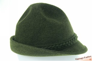© VintageHatter.com | j-6020-55-1 Beierse hoed Allgäuer Flexiloden groen wolvilt 55 (S) Beierse hoed Allgäuer Flexiloden groen wolvilt 55 (S)