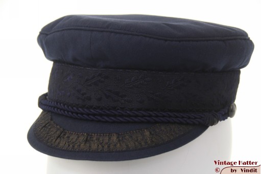 Kapiteinspet Prinz Heinrich donker blauw 54,5 - 55 (XS-S) Kapiteinspet Prinz Heinrich donker blauw 54,5 - 55 (XS-S)