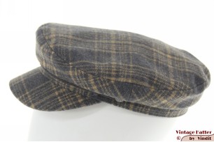 Kapiteinspet Brixton Fiddler Cap grijsblauw beige 60 [nieuw]