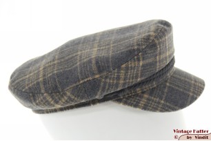 Kapiteinspet Brixton Fiddler Cap grijsblauw beige 60 [nieuw]