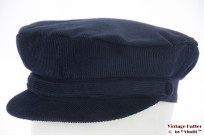 Captains cap Hawkins dark blue corduroy 57 [new]