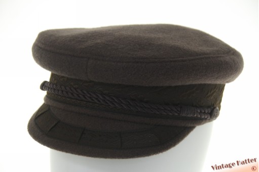© VintageHatter.com | k-7006-56-1 Kapiteinspet Prinz Heinrich donker beigegrijs 56 Kapiteinspet Prinz Heinrich donker beigegrijs 56