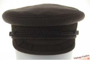 © VintageHatter.com | k-7006-56-1 Kapiteinspet Prinz Heinrich donker beigegrijs 56 Kapiteinspet Prinz Heinrich donker beigegrijs 56