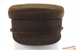 Captains cap Prinz Heinrich brown corduroy 54 (XS) [as new]