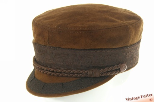 Kapiteinspet Prinz Heinrich bruin suède 56 Kapiteinspet Prinz Heinrich bruin suède 56