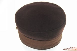 Kapiteinspet Luzena donker bruin wol 55,5 (S)