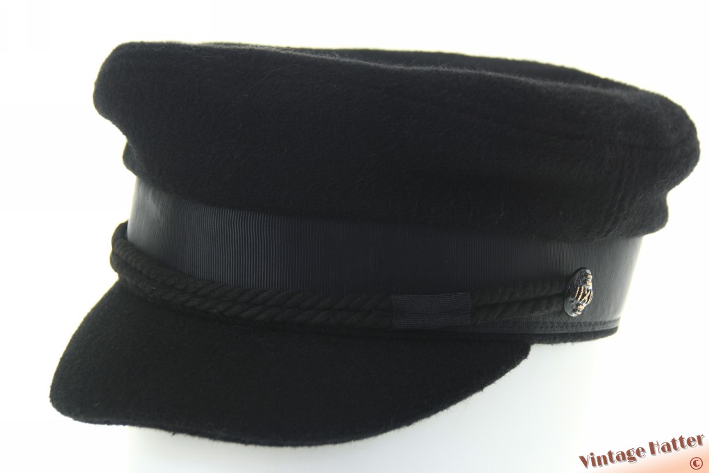 Captains cap ASOS black woolmix 56,5