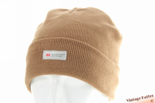Muts 3M Thinsulate zacht beige bruin 54-60 [Nieuw]