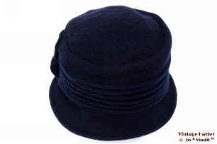 Dames winterhoed Hawkins donker blauw wol 57-59 [nieuw]