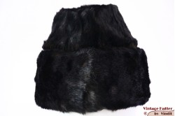Faux fur hat Seven dark blackish brown 57 [new]