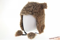 Hawkins faux fur dierenmuts roodbruin 54-59 [nieuw]