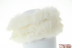 Headband white faux fur 55-58 [new]