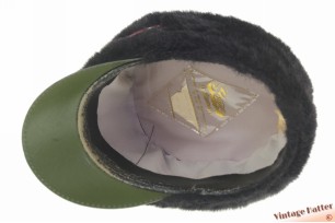Marching Band hat red with faux fur 55,5 (S)