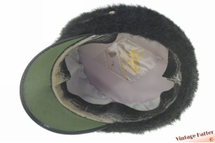 Marching Band hat red with faux fur 55,5 (S)