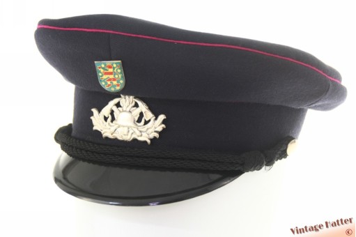 Uniform cap Fire department of Thuringia Feuerwehr dark blue 56