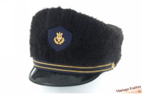 Marching Band hat blue with faux fur 53,5 (XXS)