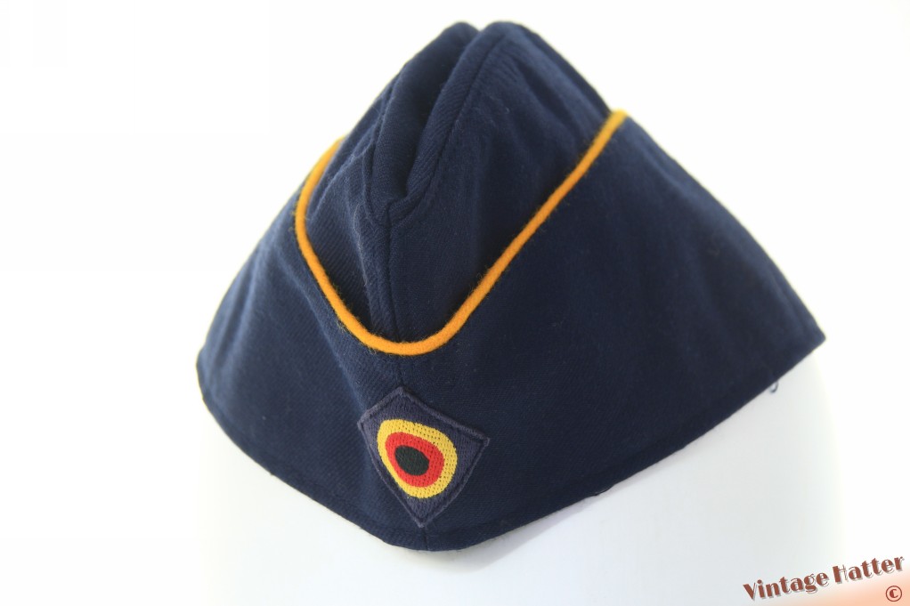 Garrison side cap German Airforce dark blue wool 59