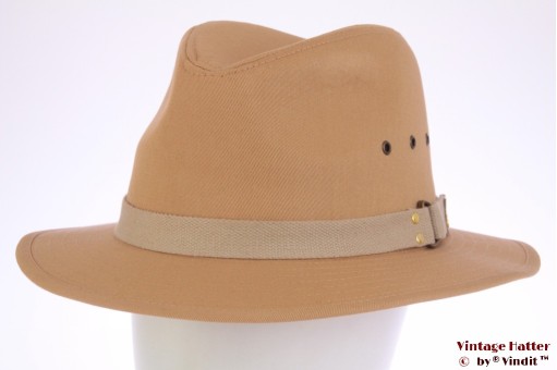 Outdoor hoed Hawkins zalmbeige katoen 58 [nieuw]
