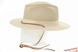 Ventilerende Australische outdoor hoed zacht beige katoen met gaas 60 (XL) [nieuw]